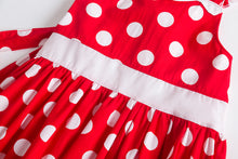 Load image into Gallery viewer, Everyday Play Dress - Minnie Red/White Inspired