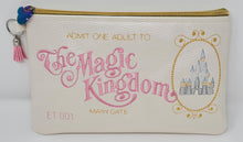 Load image into Gallery viewer, Vintage Magic Kingdom Ticket - Zipper Bag/Purse
