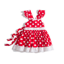 Load image into Gallery viewer, Everyday Play Dress - Minnie Red/White Inspired
